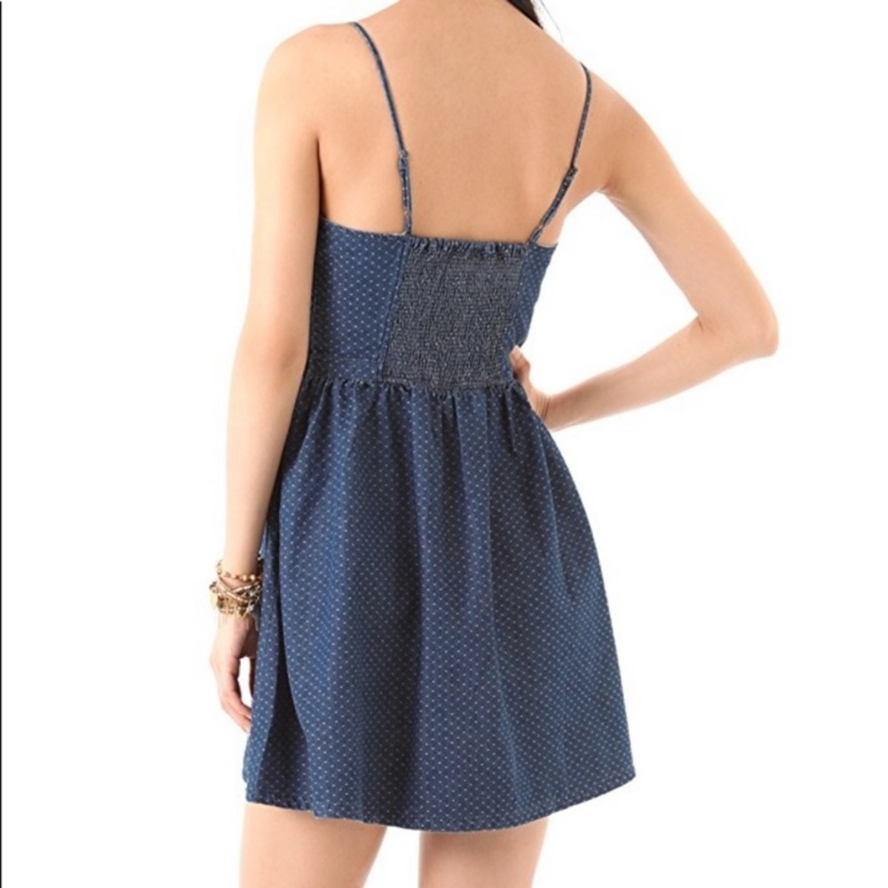 🔴SOLD Free People Dress Dots Bustier Spaghetti - Picture 2 of 8